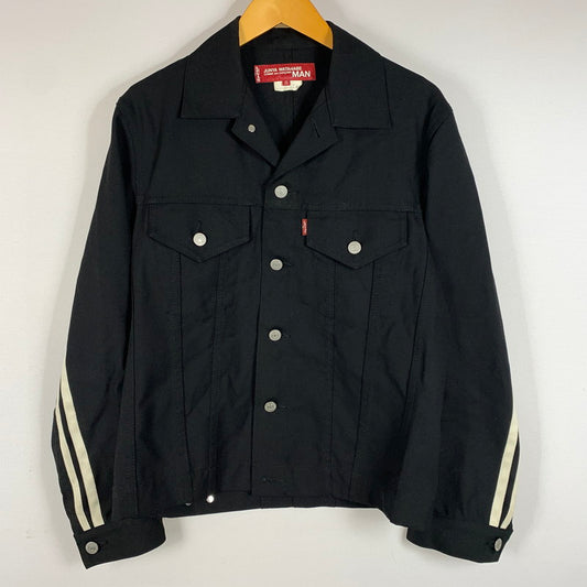 【中古品】【メンズ】 LEVI’S リーバイス × COMME des GARCONS JUNYA WATANABE MAN コムデギャルソンジュンヤワタナベマン 別注 コラボ LINE BLOUSON WS-J207 ラインブルゾン ライトアウター 140-260707-yo-10-tei サイズ：SS カラー：ブラック 万代Net店