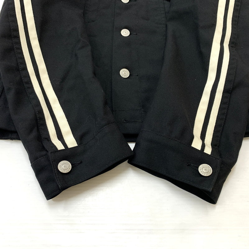 【中古品】【メンズ】 LEVI’S リーバイス × COMME des GARCONS JUNYA WATANABE MAN コムデギャルソンジュンヤワタナベマン 別注 コラボ LINE BLOUSON WS-J207 ラインブルゾン ライトアウター 140-260707-yo-10-tei サイズ：SS カラー：ブラック 万代Net店