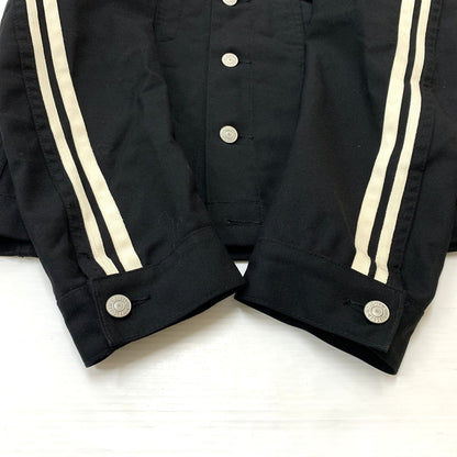 【中古品】【メンズ】 LEVI’S リーバイス × COMME des GARCONS JUNYA WATANABE MAN コムデギャルソンジュンヤワタナベマン 別注 コラボ LINE BLOUSON WS-J207 ラインブルゾン ライトアウター 140-260707-yo-10-tei サイズ：SS カラー：ブラック 万代Net店