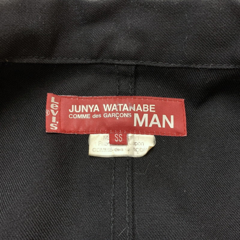 【中古品】【メンズ】 LEVI’S リーバイス × COMME des GARCONS JUNYA WATANABE MAN コムデギャルソンジュンヤワタナベマン 別注 コラボ LINE BLOUSON WS-J207 ラインブルゾン ライトアウター 140-260707-yo-10-tei サイズ：SS カラー：ブラック 万代Net店