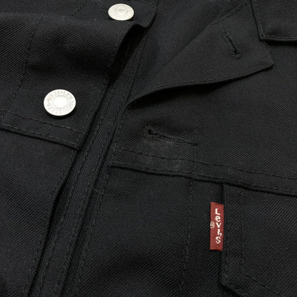 【中古品】【メンズ】 LEVI’S リーバイス × COMME des GARCONS JUNYA WATANABE MAN コムデギャルソンジュンヤワタナベマン 別注 コラボ LINE BLOUSON WS-J207 ラインブルゾン ライトアウター 140-260707-yo-10-tei サイズ：SS カラー：ブラック 万代Net店
