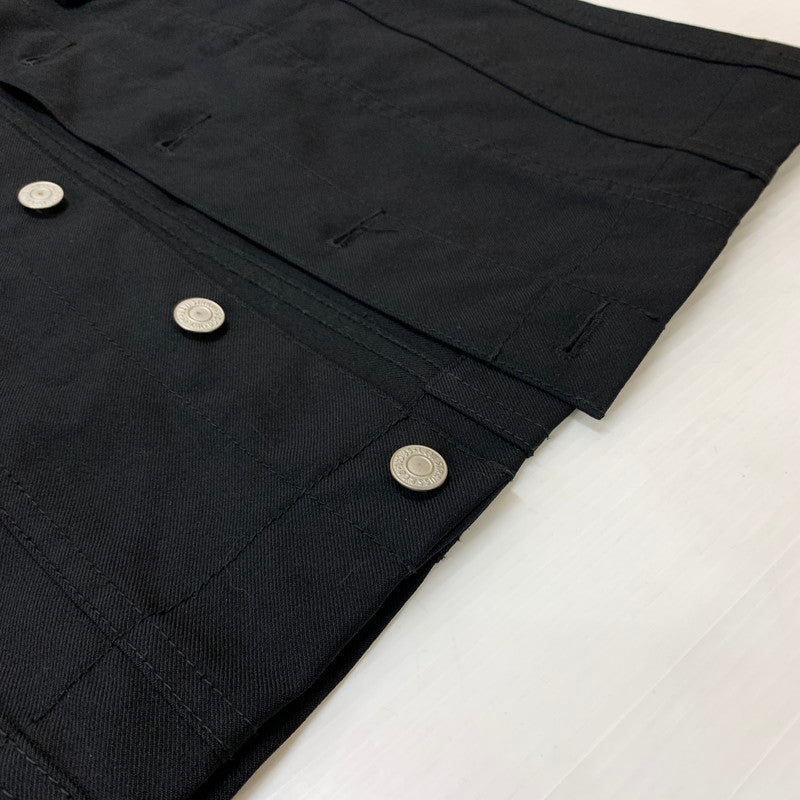 【中古品】【メンズ】 LEVI’S リーバイス × COMME des GARCONS JUNYA WATANABE MAN コムデギャルソンジュンヤワタナベマン 別注 コラボ LINE BLOUSON WS-J207 ラインブルゾン ライトアウター 140-260707-yo-10-tei サイズ：SS カラー：ブラック 万代Net店