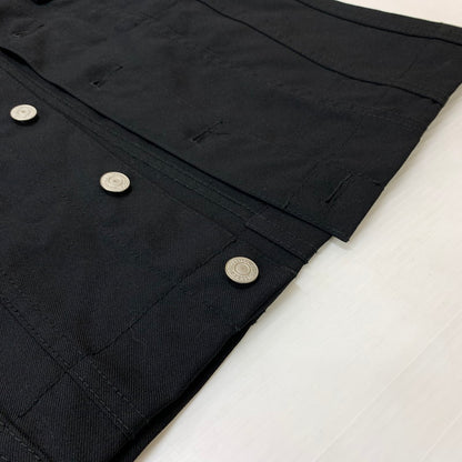 【中古品】【メンズ】 LEVI’S リーバイス × COMME des GARCONS JUNYA WATANABE MAN コムデギャルソンジュンヤワタナベマン 別注 コラボ LINE BLOUSON WS-J207 ラインブルゾン ライトアウター 140-260707-yo-10-tei サイズ：SS カラー：ブラック 万代Net店