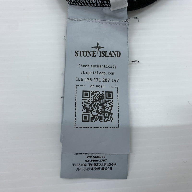 【中古品】【メンズ】 STONE ISLAND ストーンアイランド SHOULDER POCKET CREWNECK SWEAT SHIRT 791560577 ショルダーポケット クルーネック スウェット シャツ 長袖 トップス トレーナー 141-260707-yo-06-tei サイズ：S カラー：ブラック 万代Net店