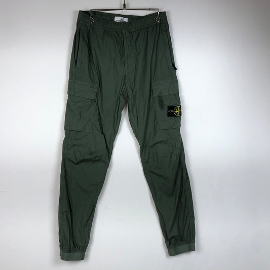 【中古品】【メンズ】 STONE ISLAND ストーンアイランド STRETCH CARGO PANT 801531303 ストレッチ カーゴ パンツ ボトムス 152-260710-ss-10-tei サイズ：31/※汚れあり カラー：カーキ 万代Net店