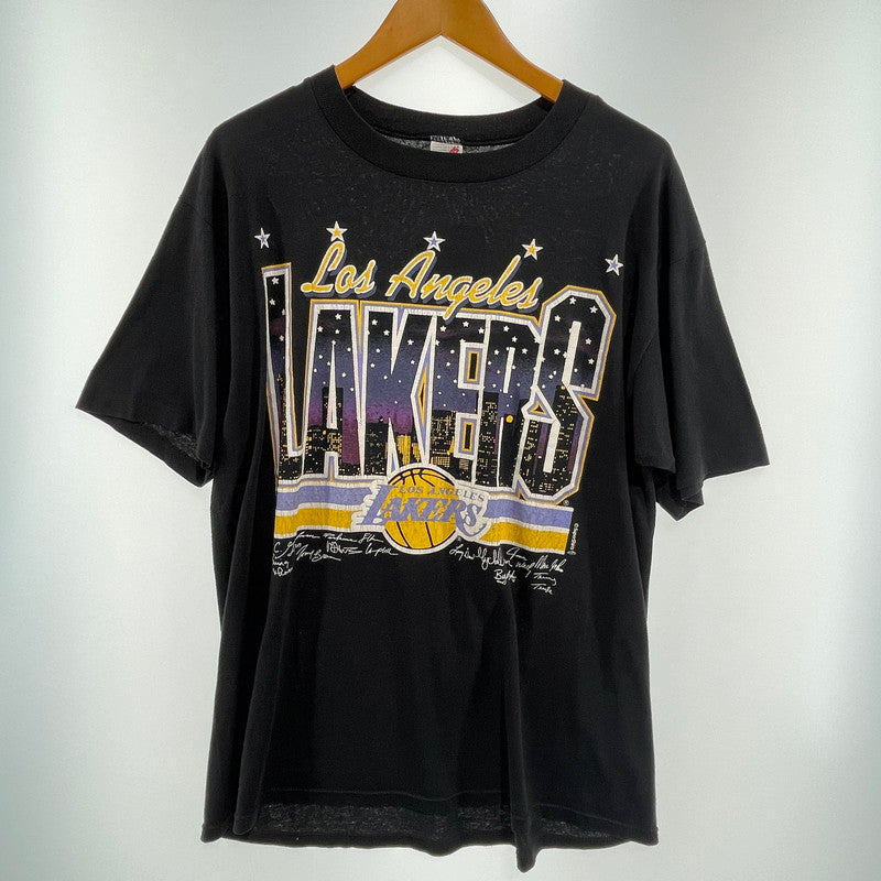 【中古品】【メンズ】 JERZEES 90S VINTAGE レイカーズ TEE VINTAGE NBA Tシャツ 145-260818-nm-68-tei サイズ：XL カラー：ブラック 万代Net店