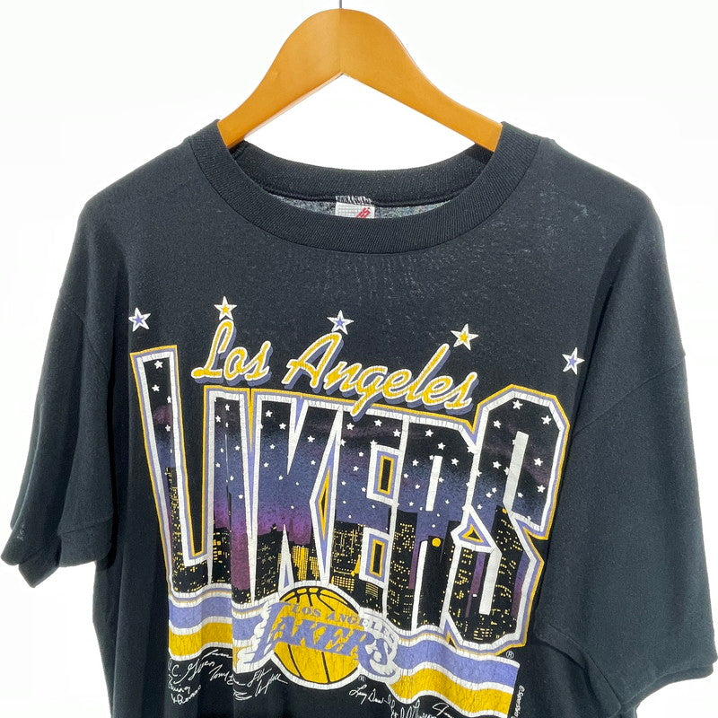 【中古品】【メンズ】 JERZEES 90S VINTAGE レイカーズ TEE VINTAGE NBA Tシャツ 145-260818-nm-68-tei サイズ：XL カラー：ブラック 万代Net店