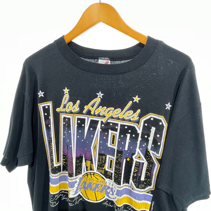 【中古品】【メンズ】 JERZEES 90S VINTAGE レイカーズ TEE VINTAGE NBA Tシャツ 145-260818-nm-68-tei サイズ：XL カラー：ブラック 万代Net店