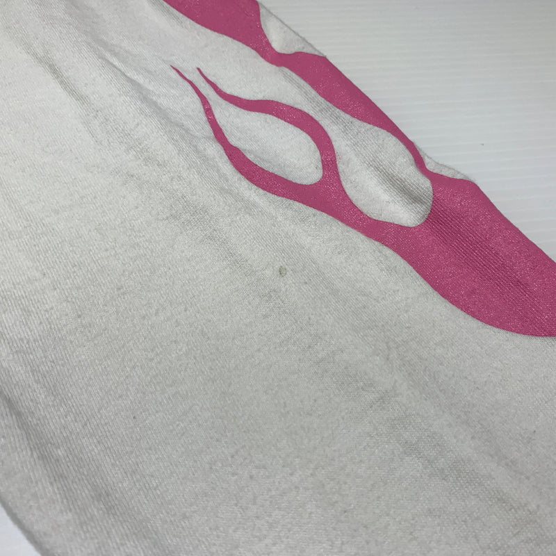 【現状渡し品】【メンズ】 #FR2 エフアールツー FIRE PATTERN LOGO L/S TEE ファイヤ パターン ロゴ ロングスリーブ Tシャツ 長袖 トップス 142-260720-ko-38-tei サイズ：L カラー：ホワイト 万代Net店