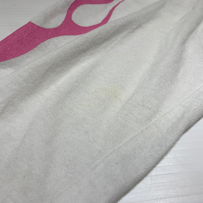 【現状渡し品】【メンズ】 #FR2 エフアールツー FIRE PATTERN LOGO L/S TEE ファイヤ パターン ロゴ ロングスリーブ Tシャツ 長袖 トップス 142-260720-ko-38-tei サイズ：L カラー：ホワイト 万代Net店
