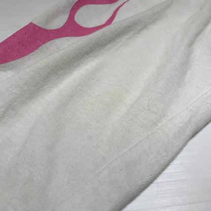 【現状渡し品】【メンズ】 #FR2 エフアールツー FIRE PATTERN LOGO L/S TEE ファイヤ パターン ロゴ ロングスリーブ Tシャツ 長袖 トップス 142-260720-ko-38-tei サイズ：L カラー：ホワイト 万代Net店