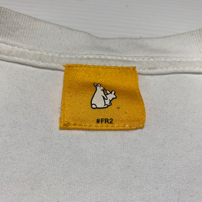 【現状渡し品】【メンズ】 #FR2 エフアールツー FIRE PATTERN LOGO L/S TEE ファイヤ パターン ロゴ ロングスリーブ Tシャツ 長袖 トップス 142-260720-ko-38-tei サイズ：L カラー：ホワイト 万代Net店