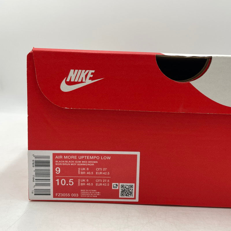 【中古品】【メンズ】 NIKE ナイキ AIR MORE UPTEMPO LOW "BLACK GUM MEDIUM BROWN BLACK" FZ3055-003 エア モアアップテンポ ブラックガム ロー ミディアム スニーカー 靴 160-260904-yo-09-teih サイズ：27cm カラー：ブラック 万代Net店
