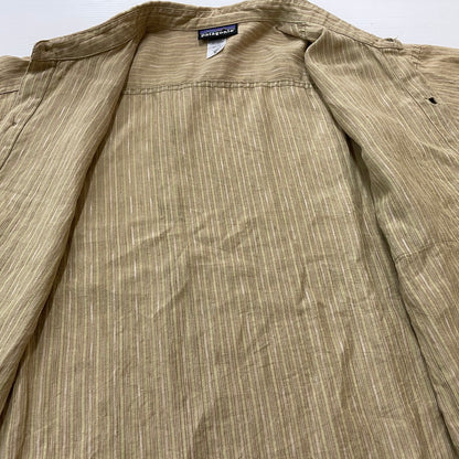 【中古品】【メンズ】 PATAGONIA パタゴニア LINEN SHIRT 53141S6 リネン シャツ 半袖 トップス 144-260708-sa-07-tei サイズ：XL カラー：ベージュ系 万代Net店