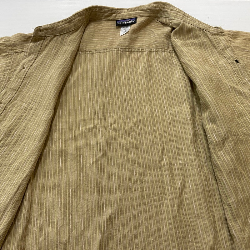 【中古品】【メンズ】 PATAGONIA パタゴニア LINEN SHIRT 53141S6 リネン シャツ 半袖 トップス 144-260708-sa-07-tei サイズ：XL カラー：ベージュ系 万代Net店