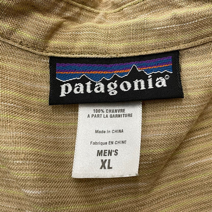 【中古品】【メンズ】 PATAGONIA パタゴニア LINEN SHIRT 53141S6 リネン シャツ 半袖 トップス 144-260708-sa-07-tei サイズ：XL カラー：ベージュ系 万代Net店