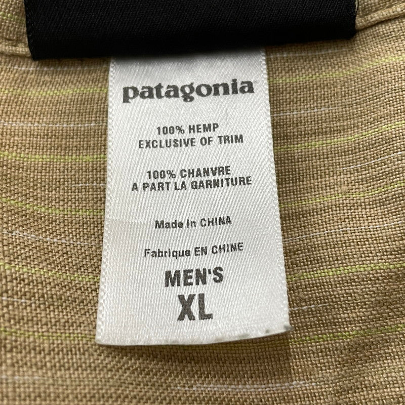 【中古品】【メンズ】 PATAGONIA パタゴニア LINEN SHIRT 53141S6 リネン シャツ 半袖 トップス 144-260708-sa-07-tei サイズ：XL カラー：ベージュ系 万代Net店