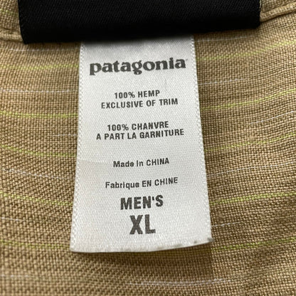 【中古品】【メンズ】 PATAGONIA パタゴニア LINEN SHIRT 53141S6 リネン シャツ 半袖 トップス 144-260708-sa-07-tei サイズ：XL カラー：ベージュ系 万代Net店