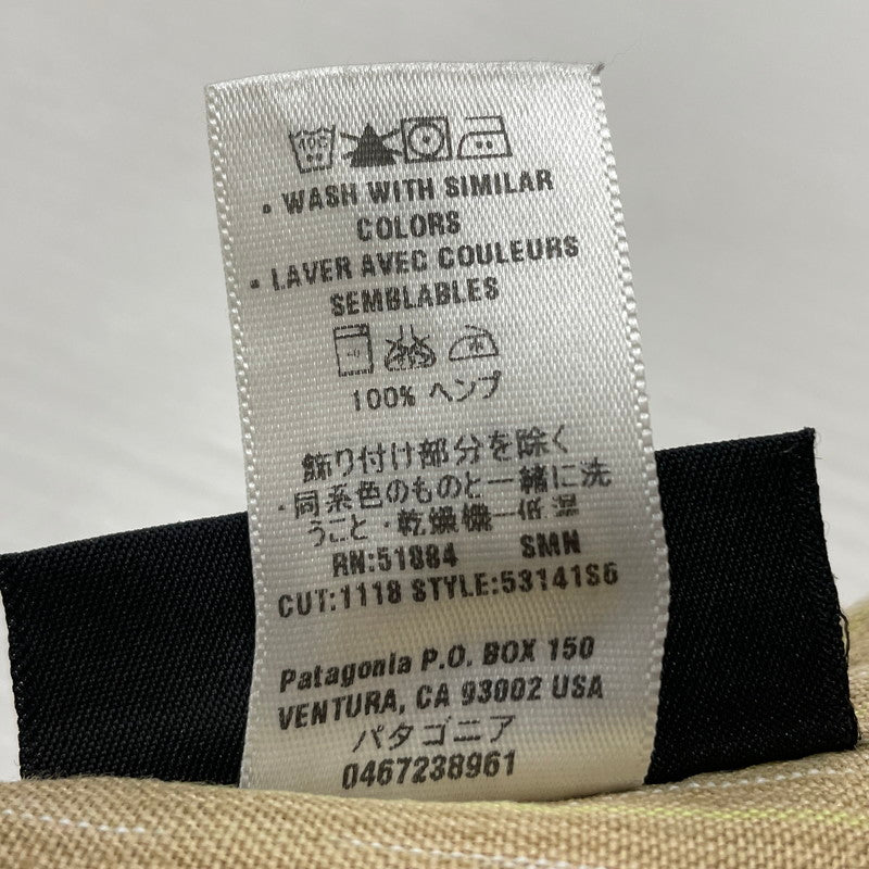 【中古品】【メンズ】 PATAGONIA パタゴニア LINEN SHIRT 53141S6 リネン シャツ 半袖 トップス 144-260708-sa-07-tei サイズ：XL カラー：ベージュ系 万代Net店