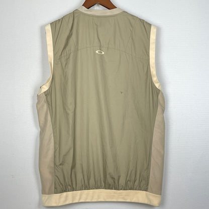 【現状渡し品】【メンズ】 OAKLEY オークリー 00’s NYLON VEST 2000年 ナイロン ベスト トップス 144-260901-sa-12-teih サイズ：L カラー：ベージュ系 万代Net店