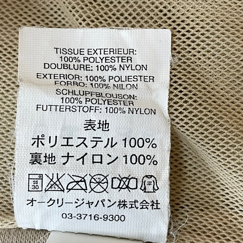 【現状渡し品】【メンズ】 OAKLEY オークリー 00’s NYLON VEST 2000年 ナイロン ベスト トップス 144-260901-sa-12-teih サイズ：L カラー：ベージュ系 万代Net店