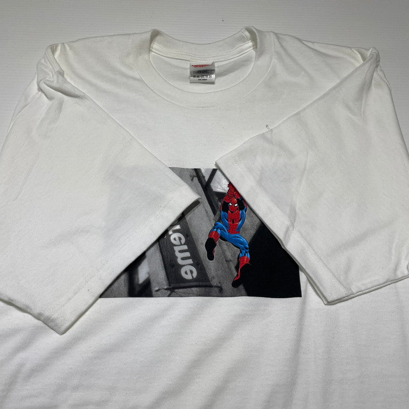 【中古品】【メンズ】 SUPREME シュプリーム 26SS SPIDER-MAN TEE 26年春夏 スパイダーマン Ｔシャツ 半袖 トップス 149-260707-sa-01-tei サイズ：L カラー：ホワイト 万代Net店
