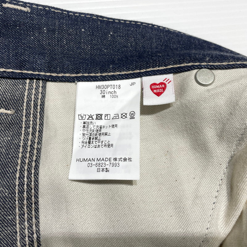 【中古品】【メンズ】 HUMANMA MADE ヒューマンメイド STRAIGHT DENIM PANTS HM31PT001 ストレート デニム パンツ 153-260707-sa-25-tei サイズ：30 カラー：インディゴ 万代Net店