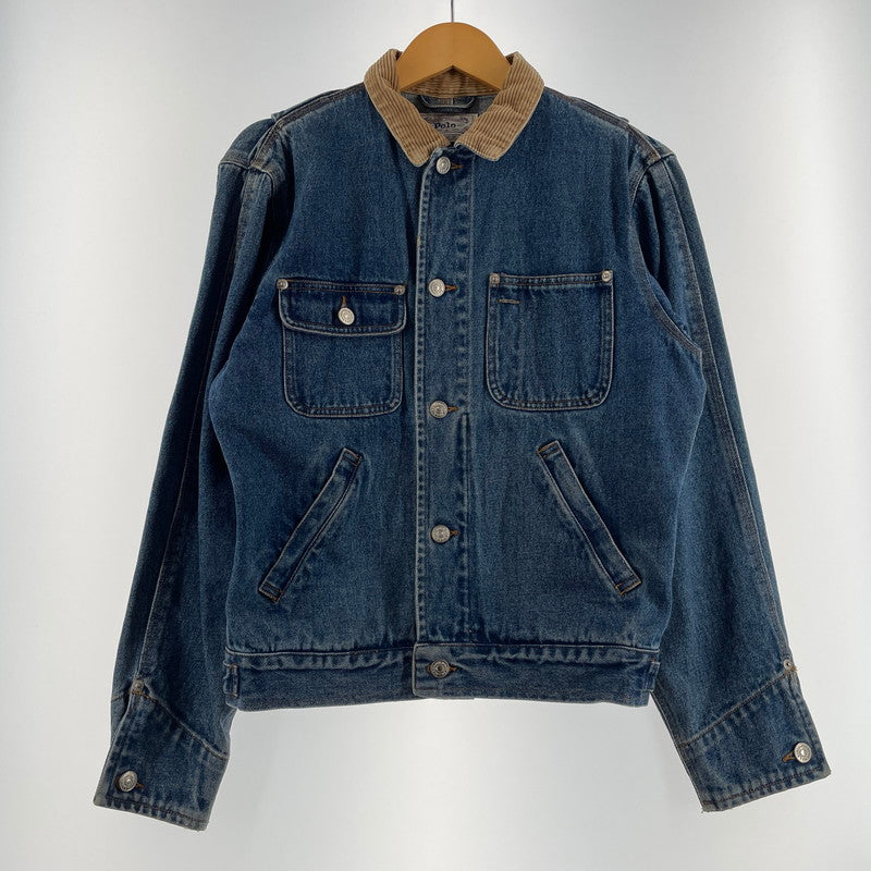 【中古品】【メンズ】 POLO RALPH LAUREN ポロ ラルフ ローレン 80's VINTAGE MALAYSIA DENIM JACKET 80年代 ヴィンテージ マレーシア製 デニムジャケット アウター 白タグ 147-260707-sa-19-tei サイズ：M カラー：インディゴ 万代Net店