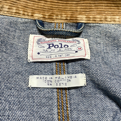 【中古品】【メンズ】 POLO RALPH LAUREN ポロ ラルフ ローレン 80's VINTAGE MALAYSIA DENIM JACKET 80年代 ヴィンテージ マレーシア製 デニムジャケット アウター 白タグ 147-260707-sa-19-tei サイズ：M カラー：インディゴ 万代Net店