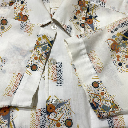 【現状渡し品】【メンズ】 MONTGOMERY WORD モンゴメリーメリー ワールド 70's VINTAGE S/S SHIRT 70年代 ヴィンテージ ショートスリーブ シャツ 半袖 トップス 145-260723-sa-09-tei サイズ：不明 カラー：総柄 万代Net店