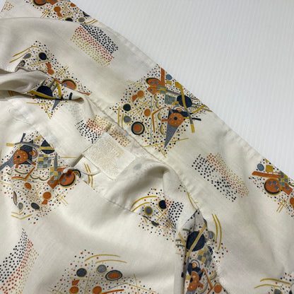 【現状渡し品】【メンズ】 MONTGOMERY WORD モンゴメリーメリー ワールド 70's VINTAGE S/S SHIRT 70年代 ヴィンテージ ショートスリーブ シャツ 半袖 トップス 145-260723-sa-09-tei サイズ：不明 カラー：総柄 万代Net店