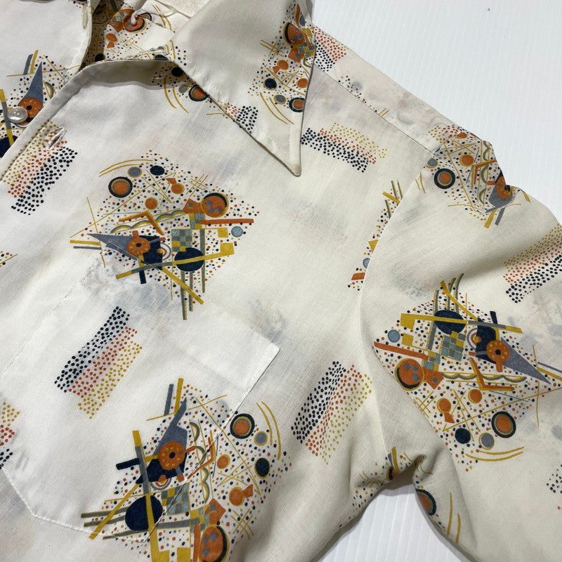 【現状渡し品】【メンズ】 MONTGOMERY WORD モンゴメリーメリー ワールド 70's VINTAGE S/S SHIRT 70年代 ヴィンテージ ショートスリーブ シャツ 半袖 トップス 145-260723-sa-09-tei サイズ：不明 カラー：総柄 万代Net店