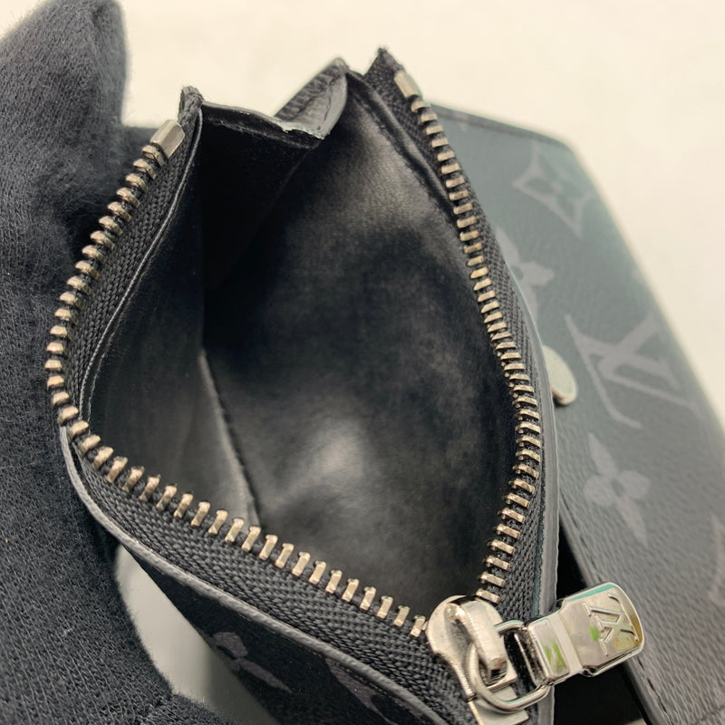 【中古品】【メンズ/レディース】 LOUIS VUITTON ルイ・ヴィトン M12598 モノグラム エクリプス ヴィクターウォレット 財布 三つ折り財布 179-260709-ko-11-tei カラー：ブラック 万代Net店
