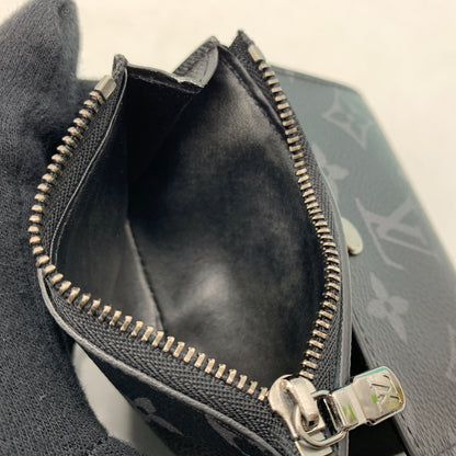 【中古品】【メンズ/レディース】 LOUIS VUITTON ルイ・ヴィトン M12598 モノグラム エクリプス ヴィクターウォレット 財布 三つ折り財布 179-260709-ko-11-tei カラー：ブラック 万代Net店