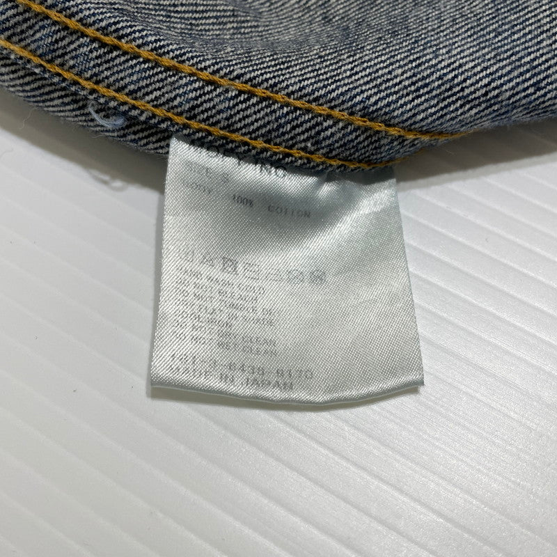 【中古品】【メンズ】 SEQUEL シークエル × FRAGMENT フラグメント 別注コラボ PAINT DENIM JACKET ペイント デニム ジャケット アウター 142-260707-sa-13-tei サイズ：S カラー：インディゴ 万代Net店