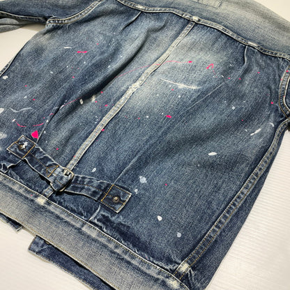 【中古品】【メンズ】 SEQUEL シークウェル DAMAGE DENIM JACKET ダメージ デニム ジャケット アウター 142-260707-sa-14-tei サイズ：S カラー：インディゴ 万代Net店