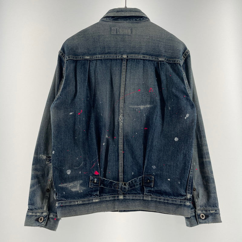 【中古品】【メンズ】 SEQUEL シークウェル DAMAGE DENIM JACKET ダメージ デニム ジャケット アウター 142-260707-sa-14-tei サイズ：S カラー：インディゴ 万代Net店