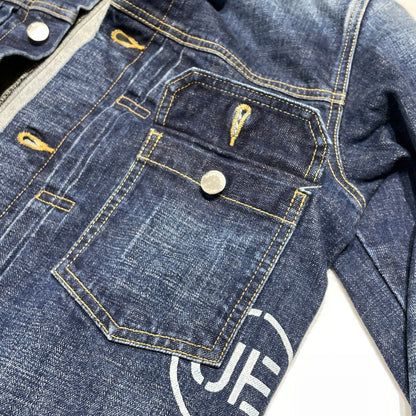 【中古品】【メンズ】 UNIFOAM EXEPERIMENT ユニフォーム エクスペリメント DAMAGE DENIM JACKET UE-220032 ダメージ デニム ジャケット アウター 142-260707-sa-12-tei サイズ：1 カラー：インディゴ 万代Net店