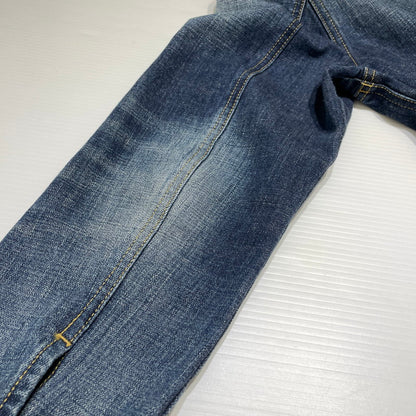 【中古品】【メンズ】 UNIFOAM EXEPERIMENT ユニフォーム エクスペリメント DAMAGE DENIM JACKET UE-220032 ダメージ デニム ジャケット アウター 142-260707-sa-12-tei サイズ：1 カラー：インディゴ 万代Net店