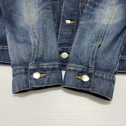 【中古品】【メンズ】 UNIFOAM EXEPERIMENT ユニフォーム エクスペリメント DAMAGE DENIM JACKET UE-220032 ダメージ デニム ジャケット アウター 142-260707-sa-12-tei サイズ：1 カラー：インディゴ 万代Net店