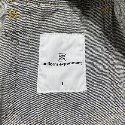 【中古品】【メンズ】 UNIFOAM EXEPERIMENT ユニフォーム エクスペリメント DAMAGE DENIM JACKET UE-220032 ダメージ デニム ジャケット アウター 142-260707-sa-12-tei サイズ：1 カラー：インディゴ 万代Net店