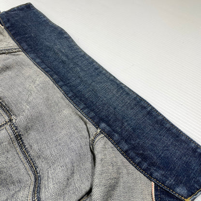 【中古品】【メンズ】 UNIFOAM EXEPERIMENT ユニフォーム エクスペリメント DAMAGE DENIM JACKET UE-220032 ダメージ デニム ジャケット アウター 142-260707-sa-12-tei サイズ：1 カラー：インディゴ 万代Net店