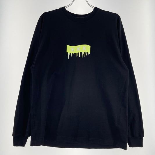 【中古品】【メンズ】 GODSELECTION XXX ゴッドセレクション トリプルエックス BOXLOGO L/S TEE ボックスロゴ ロングスリーブ Ｔシャツ 長袖 トップス 142-260707-sa-03-tei サイズ：L カラー：ブラック 万代Net店