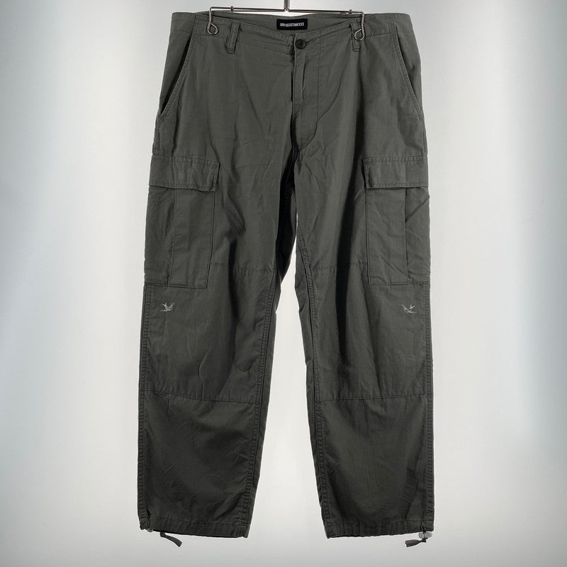 【中古品】【メンズ】 GOD SELECTION XXX ゴッド セレクション トリプルエックス RIPSTOP CARGO PANTS リップストップ カーゴ パンツ ボトムス 153-260707-sa-24-tei サイズ：L カラー：カーキ 万代Net店