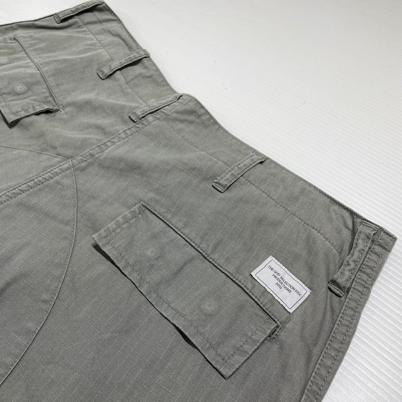 【中古品】【メンズ】 GOD SELECTION XXX ゴッド セレクション トリプルエックス RIPSTOP CARGO PANTS リップストップ カーゴ パンツ ボトムス 153-260707-sa-24-tei サイズ：L カラー：カーキ 万代Net店