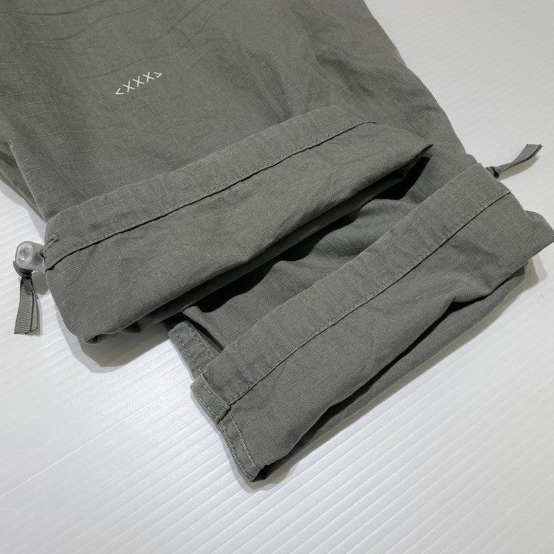 【中古品】【メンズ】 GOD SELECTION XXX ゴッド セレクション トリプルエックス RIPSTOP CARGO PANTS リップストップ カーゴ パンツ ボトムス 153-260707-sa-24-tei サイズ：L カラー：カーキ 万代Net店