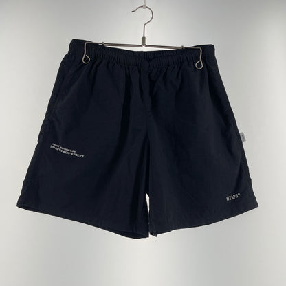 【中古品】【メンズ】 WTAPS ダブルタップス ACADEMY SHORTS NYLON. TAFFETA 221BRDT-PTM09 アカデミー ショーツ ナイロン タフタ ボトムス 153-260707-sa-23-tei サイズ：02 カラー：ブラック 万代Net店