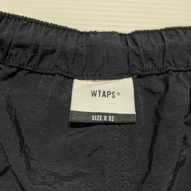 【中古品】【メンズ】 WTAPS ダブルタップス ACADEMY SHORTS NYLON. TAFFETA 221BRDT-PTM09 アカデミー ショーツ ナイロン タフタ ボトムス 153-260707-sa-23-tei サイズ：02 カラー：ブラック 万代Net店
