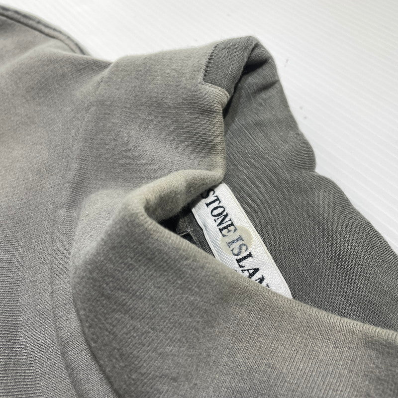 【中古品】【メンズ】 STONE ISLAND ストーン アイランド PATCH MOCK NECK SWEAT 3515647 パッチ付き モックネックスウェット 長袖 トップス トレーナー 141-260707-sa-08-tei サイズ：M カラー：グレー 万代Net店