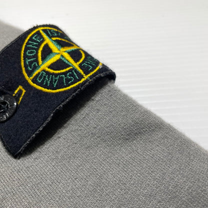 【中古品】【メンズ】 STONE ISLAND ストーン アイランド PATCH MOCK NECK SWEAT 3515647 パッチ付き モックネックスウェット 長袖 トップス トレーナー 141-260707-sa-08-tei サイズ：M カラー：グレー 万代Net店